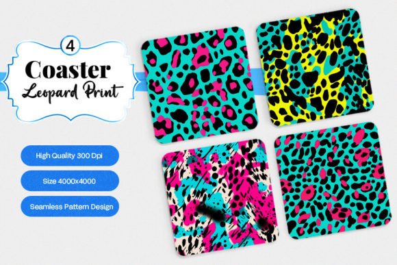 Download Leopard Coaster Digital Paper Designs - Paper designs Collection