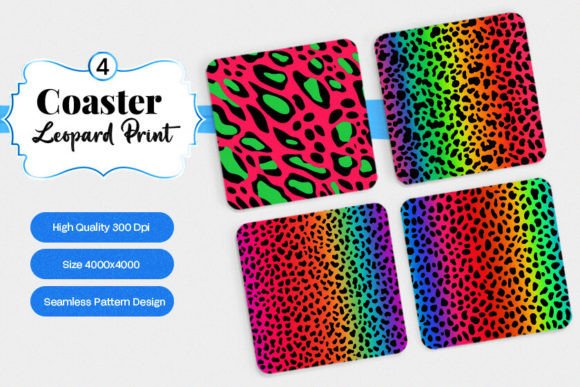 Download Leopard Coaster Digital Paper Designs - Paper designs Collection