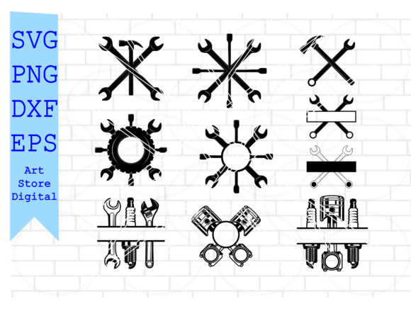 Download Split &amp; Circle Mechanic Tools Svg Files - Mechanic tools svg Collection