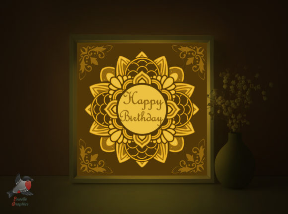 Download Happy Birthday Gift Shadow Box Template - Birthday gift shadow box Collection