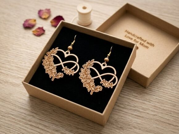 Download Infinity Mom Heart Floral Laser Cut - Premium Resources